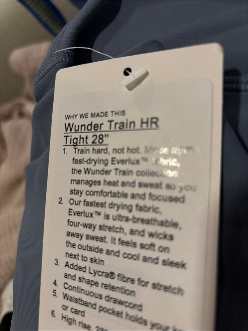 Lululemon Wunder Train High-Rise 28” Leggings in Steel Blue - Picture 9 of 12